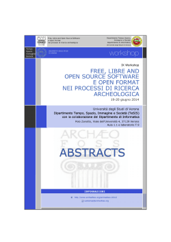 Abstracts ArcheoFOSS 2014