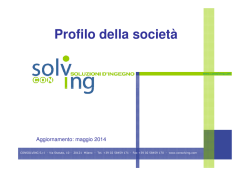 Profilo della societ&agrave;