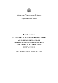 2011 - Cooperazione Italiana allo Sviluppo