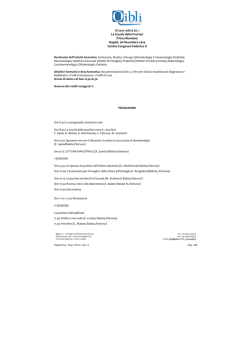 La Scuola della Psoriasi Prima Riunione Napoli, 28