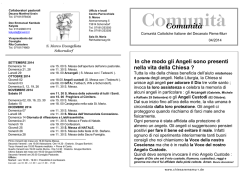 In che modo gli Angeli sono presenti nella vita della Chiesa ?