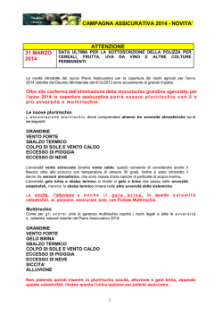 INFORMAZIONI CAMPAGNA