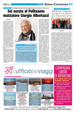 Sei serate al Politeama mattatore Giorgio Albertazzi