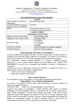 Informativa genitori e Regolamento Scuola Infanzia