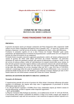 Scarica il Piano Finanziario