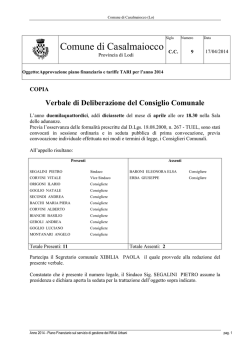 Aprpovazione tariffe TARI