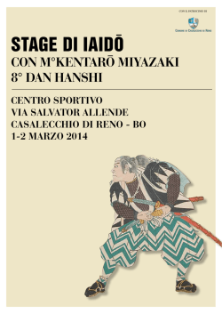 STAGE DI IAIDO - Nipponto Dojo