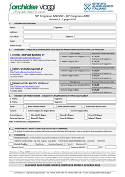 scheda alberghi
