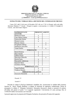 ESTRATTO CDC del 16.12.2013 - Direzione Didattica V Circolo