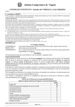 CdC-23-1-14-iscrizioni-2014-15 - Istituto Comprensivo di Vigasio