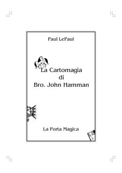 La Cartomagia di Bro. John Hamman