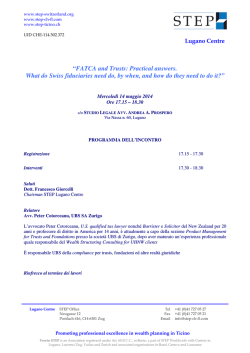 “FATCA and Trusts: Practical answers. What do Swiss