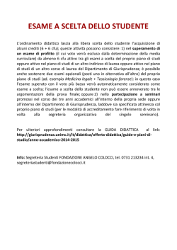 Scelta dello Studente, Idone&Atilde; linguistiche ed informatiche e varie