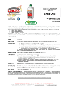 CAR FLASH - Industria Chimica General