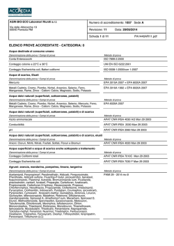 elenco prove accreditate - Agri-Bio