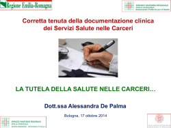 La tutela della salute nelle carceri&hellip;.