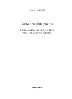 Cristo non abita pi&ugrave; qui