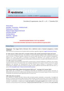 disponibile il nuovo numero - n. 43