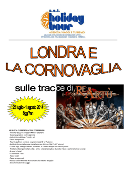 25 luglio/1 agosto 2014 londra e cornovaglia