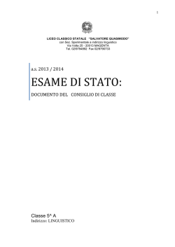 5A linguistico - Liceo Quasimodo