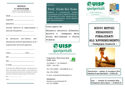 Corso di pedagogia conativa