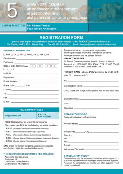 ADVANCED COURSE on endoscopic management of