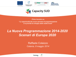 Scarica le slides di Raffaele Colaizzo