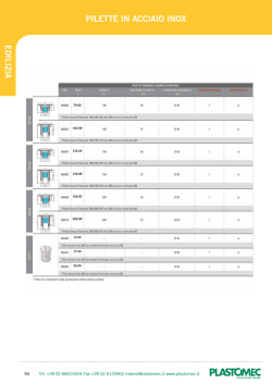 EDILIZIA PILETTE IN ACCIAIO INOX