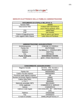MERCATO ELETTRONICO DELLA PUBBLICA