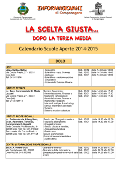 Open Day CMP 1415 - "A. Gramsci" Camponogara