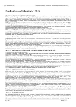 Condizioni generali di contratto (CGC)