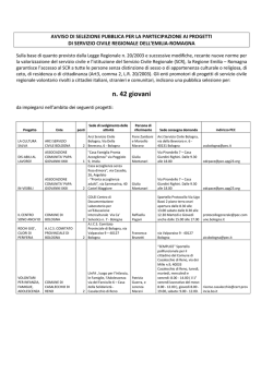 avviso provinciale. - Comune di Bologna