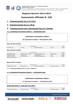 11&deg; giornata di andata del 6-14 dicembre 2014 27