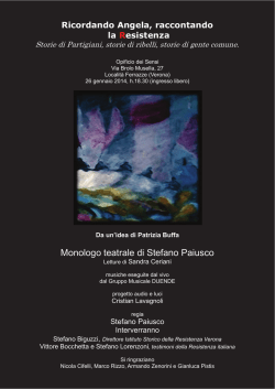 Monologo teatrale di Stefano Paiusco