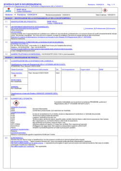 SCHEDA DI DATI DI SICUREZZA (REACH