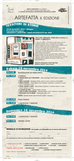 ARTEFATTA X EDIZIONE - Edizioni Artebambini