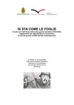 La Prima Guerra Mondiale