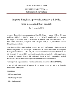 Relazione Trabace - Consiglio Notarile di Udine e Tolmezzo