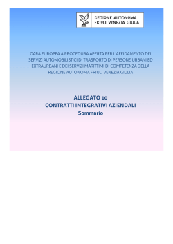 Allegato 10 contratti integrativi aziendali