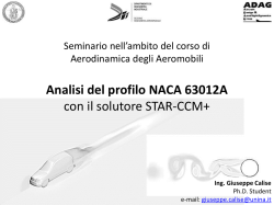 Analisi del profilo NACA 63012A con il solutore STAR-CCM+