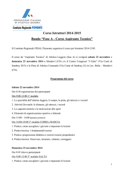 Corso Istruttori 2014-2015