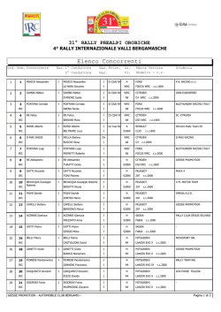 Elenco iscritti - Giesse Promotion