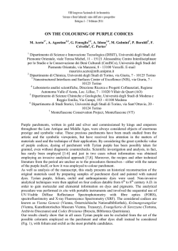 Aceto et al, ON THE COLOURING OF PURPLE CODICES