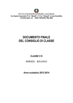 Scarica il file &laquo;5D - Istituto di Istruzione Superiore L. Einaudi