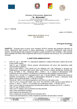 PianoAttivit&agrave; ATA 14-15