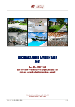 DICHIARAZIONE AMBIENTALE - Hotel Village Magna Grecia