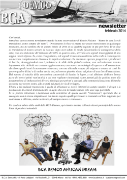 newsletter - BCA Demco