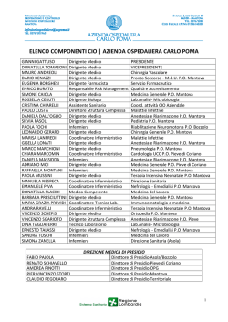 COMPONENTI CIO 2014 - Azienda Ospedaliera Carlo Poma