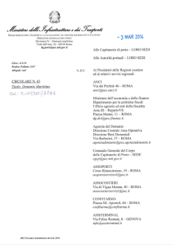circolare n. 63 - Ministero delle infrastrutture e dei trasporti
