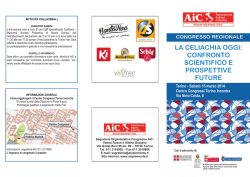 la celiachia oggi: confronto scientifico e prospettive